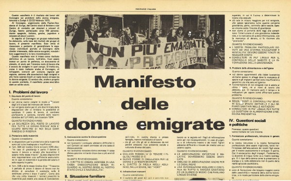 Emigrazione Italiana, 28. Jg. Nr. 36 (Sept. 1975), Sozialarchiv Zürich